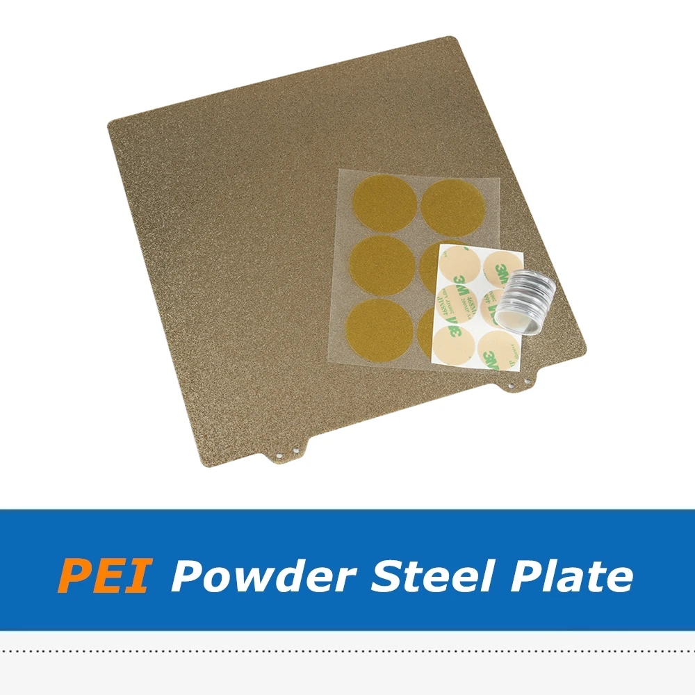 220mm 235mm double textured pei powder coated spring build steel plate sheet 6pcs magnet for ender 5 ender 3 3d printer parts free global shipping