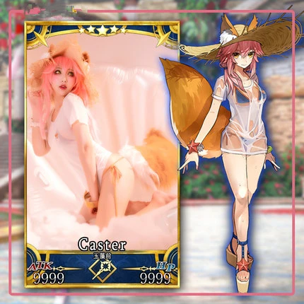 Игра FGO судьба Grand заказ косплей костюм для милых девочек Tamamo без Mae сексуальные