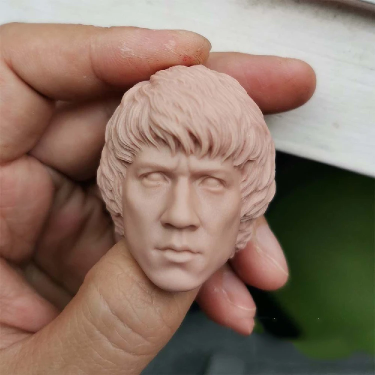 1/6 г. Джек Чан из полиции Гонконга Молодежная версия Неокрашенная голова для 12