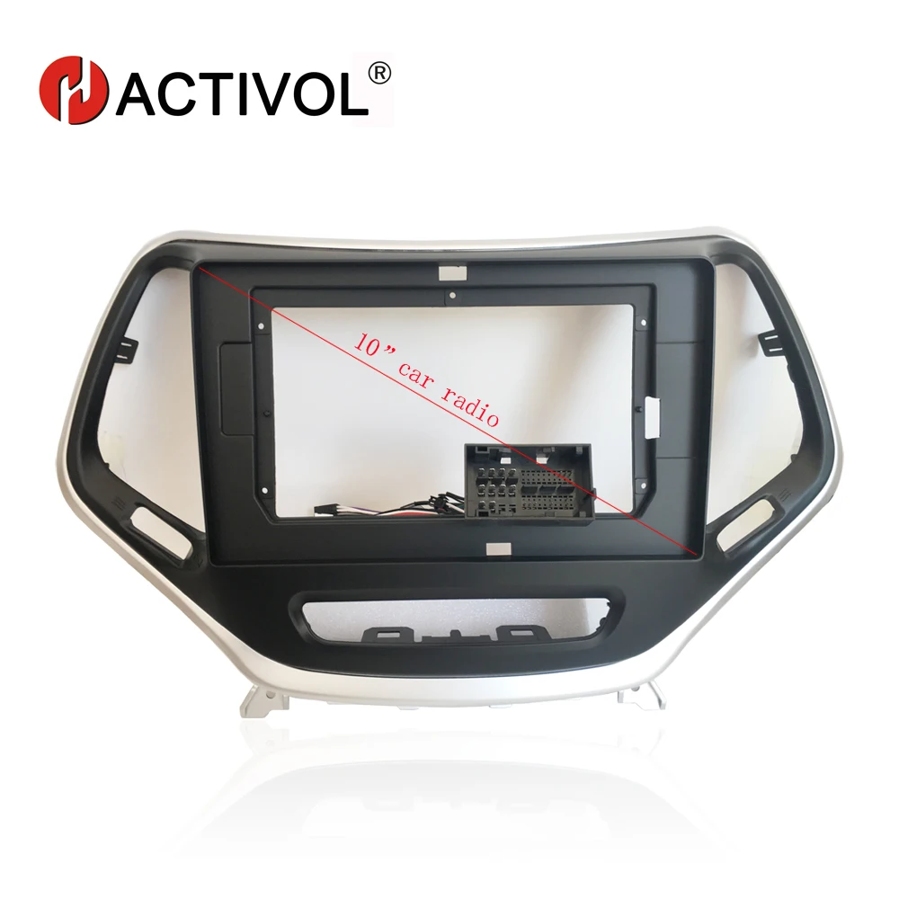 HACTIVOL 2 Din автомобильный радиоприемник с рамкой для Jeep Cherokee 2016 DVD-проигрыватель GPS