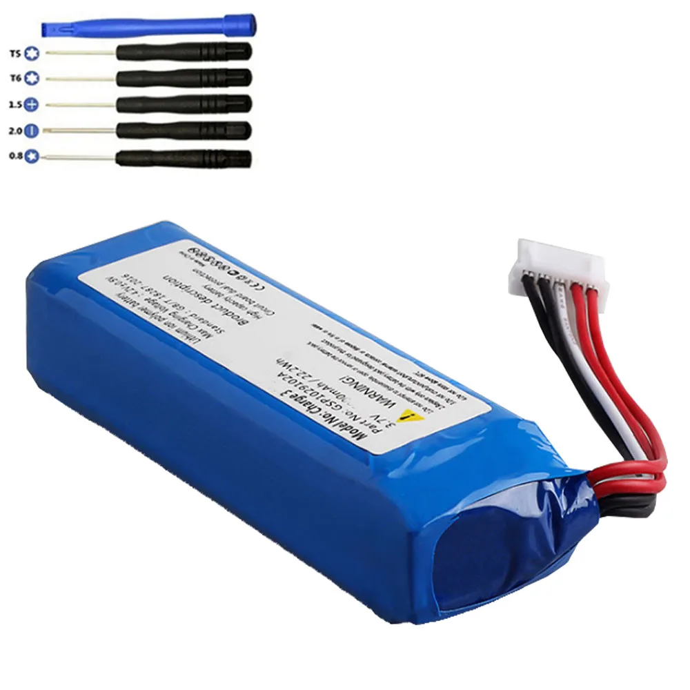 3 7 V 7000 мАч/9000 мА/ч Перезаряжаемые Батарея для JBL Charge GSP1029102A акумуляторная батарея