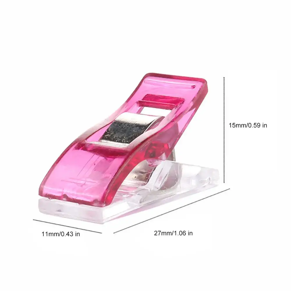 100 шт. Многофункциональный Пластик топор Мощность зажим для шитья подол