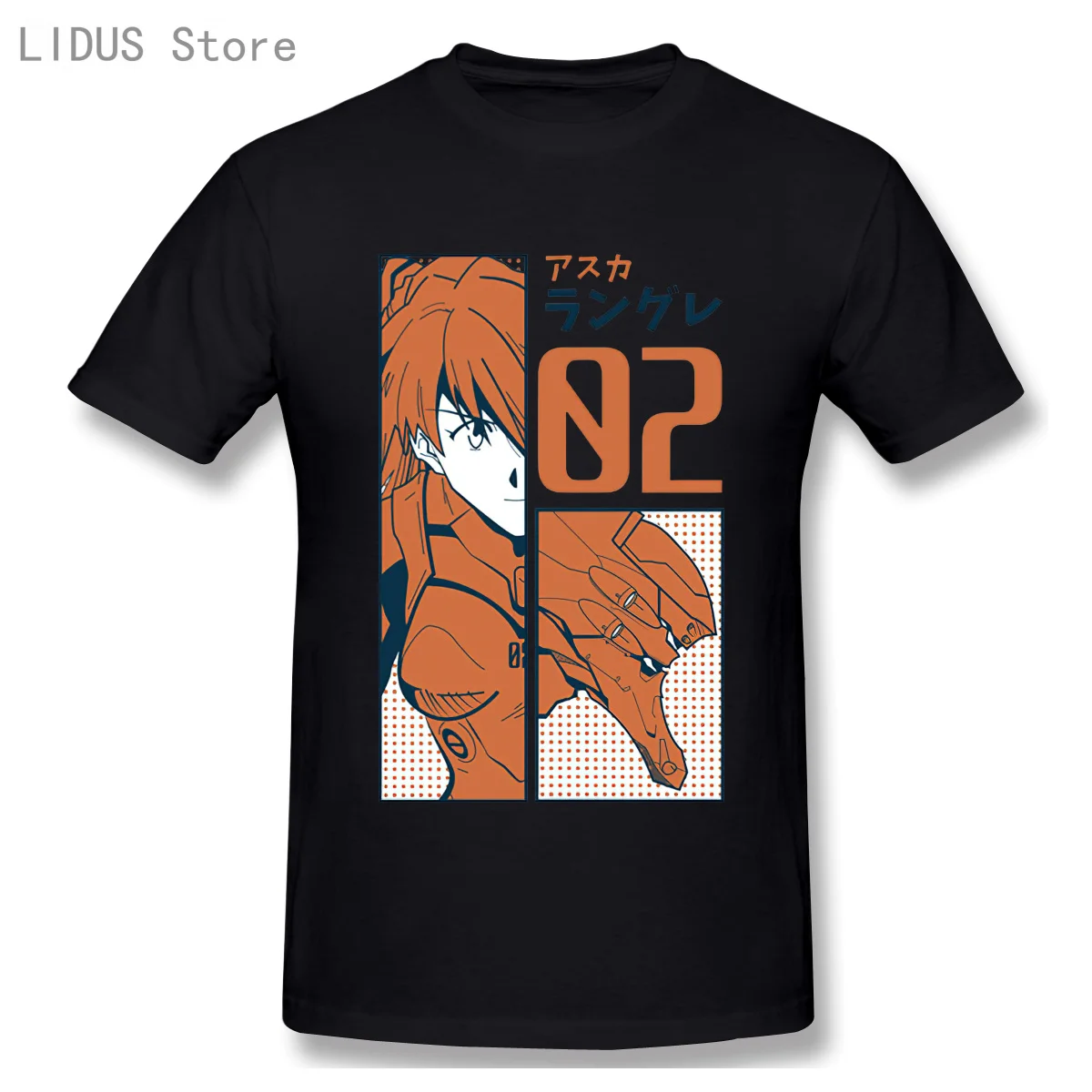 

Eva 02 Evangelion women t shirt clothes girls ulzzang Men tshirt harajuku ulzzang kawaii 90s t-shirt female top tee 09