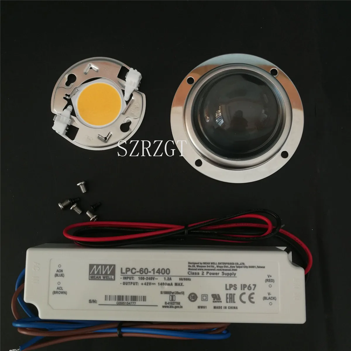 CREE COB CXB 3590 светодиодный для роста растений 3500 K/5000 K е-байка 36В Светодиодный лампа для выращивания и 100 мм объектив и 42В драйвер для способствовать росту растений