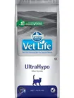 Vet Life Cat Ultrahypo корм для кошек при пищевых аллергиях и пищевых непереносимостях, 2 кг.