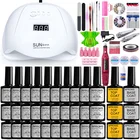 Набор для маникюра и сушки ногтей, аппарат для маникюра и светодиодная УФ-лампа для ногтей, 30120 гель-лаков, 2010 Вт, комплект инструментов для маникюра