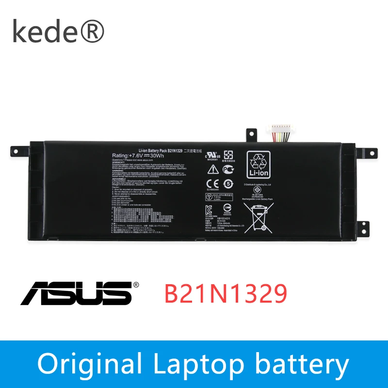 Kede B21N1329 Аккумулятор для ноутбука ASUS D553M F453 F453MA F553M P553 P553MA X453 X453MA X553 X553M X553B X553MA X403M
