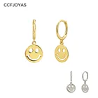 Женские серьги-кольца из серебра 100% пробы, в европейском и американском стиле