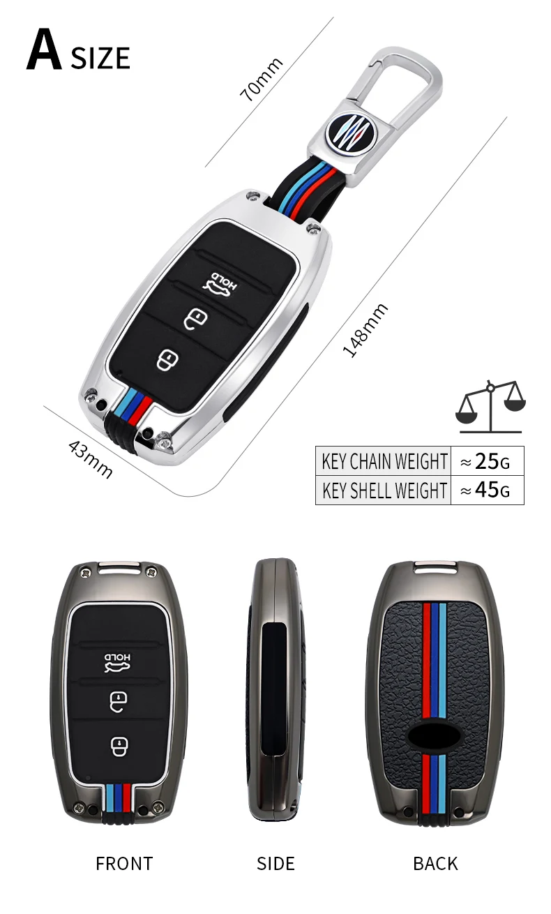 

Zinc Alloy Car Remote Key Case Cover for KIA Rio Rio5 Sportage Ceed Cerato K3 KX3 K4 K5 Cerato Sorento Optima Cerato Picanto