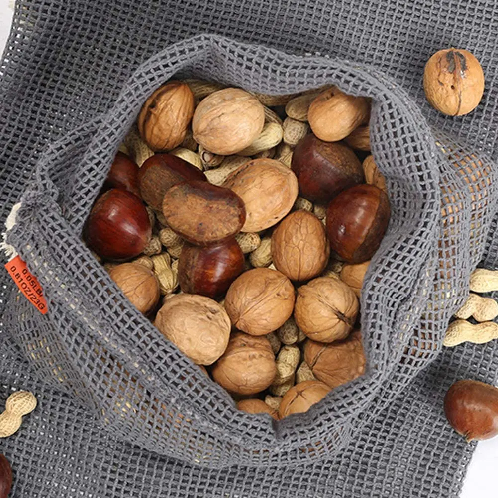 6 шт. многоразовые сетчатые продуктовые сумки|Сумки и корзины| |