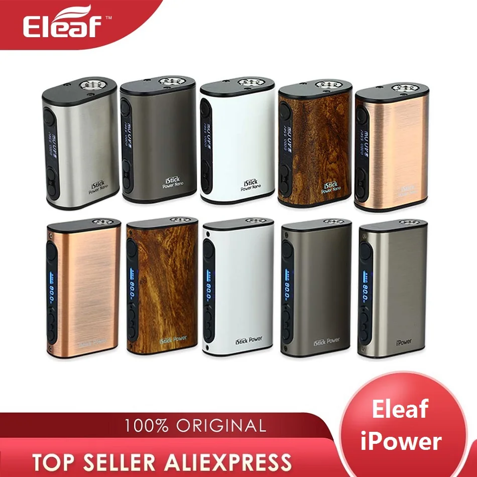 Eleaf iPower 80 Вт мод 5000 мАч батарея и 40 Вт iStick мощность нано мод 1100 мАч Fit Melo 3/Melo 3 мини танк электронная сигарета Vape мод