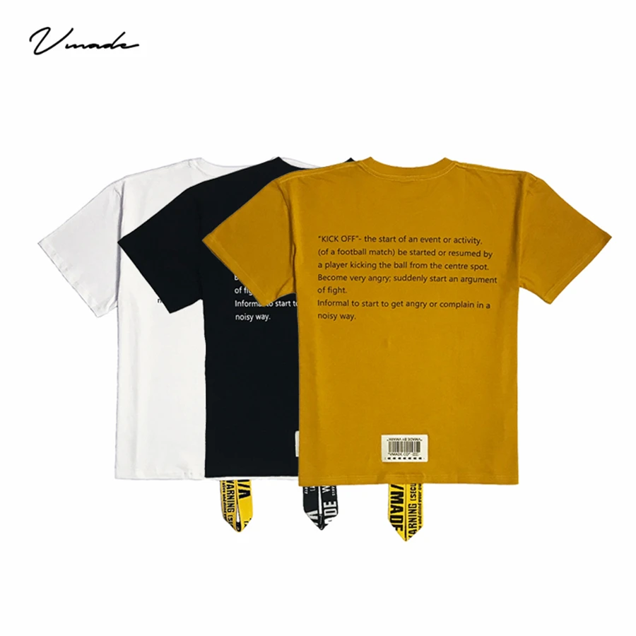 

VMADE Authentics Men's Women's Essentials Cotton Performance Short Sleeve Oversized T-Shirt Print logo Woven tape tokyo revenger