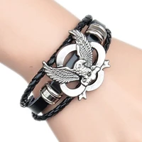 vintage leather bracelet mens fashion eagle bracelet jewelry accessories