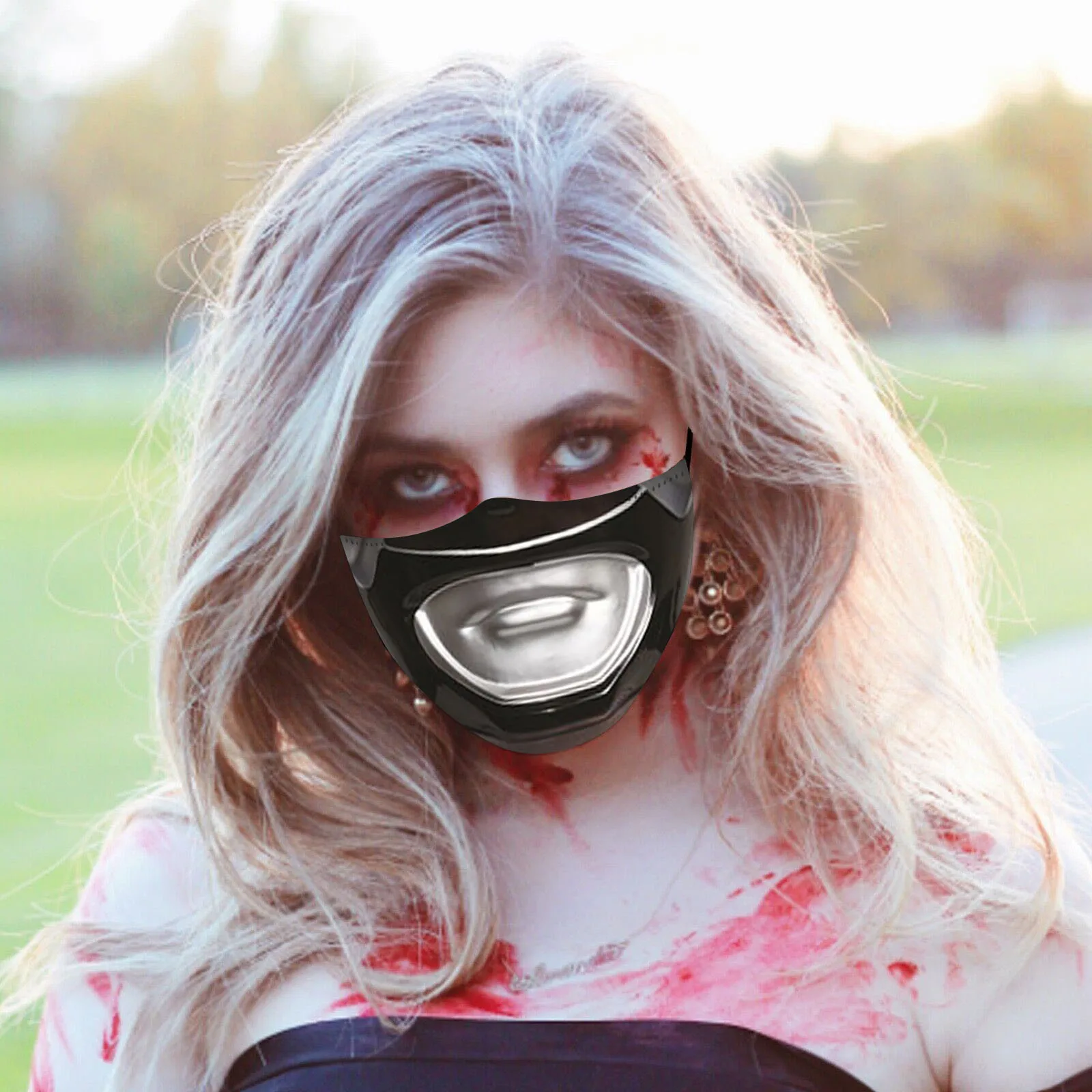 Маска на Хэллоуин Пылезащитная многоразовая маска может положить фильтрующий