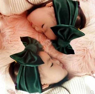 1 шт. повязка для волос малышей большая эластичная на головку с бантом хиджаб