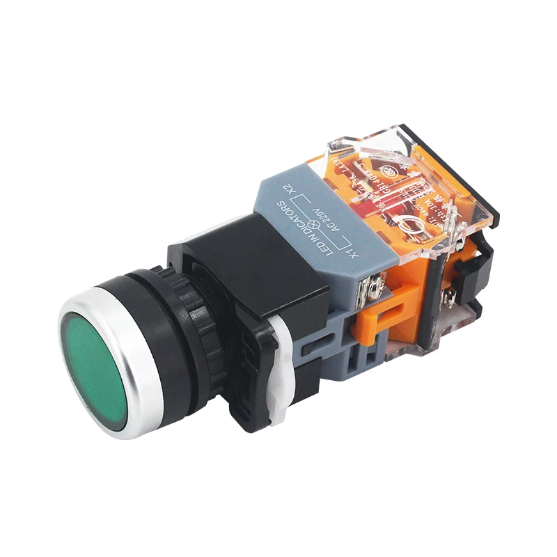 1 шт. кнопочный переключатель самоблокирующийся пусковой источник питания