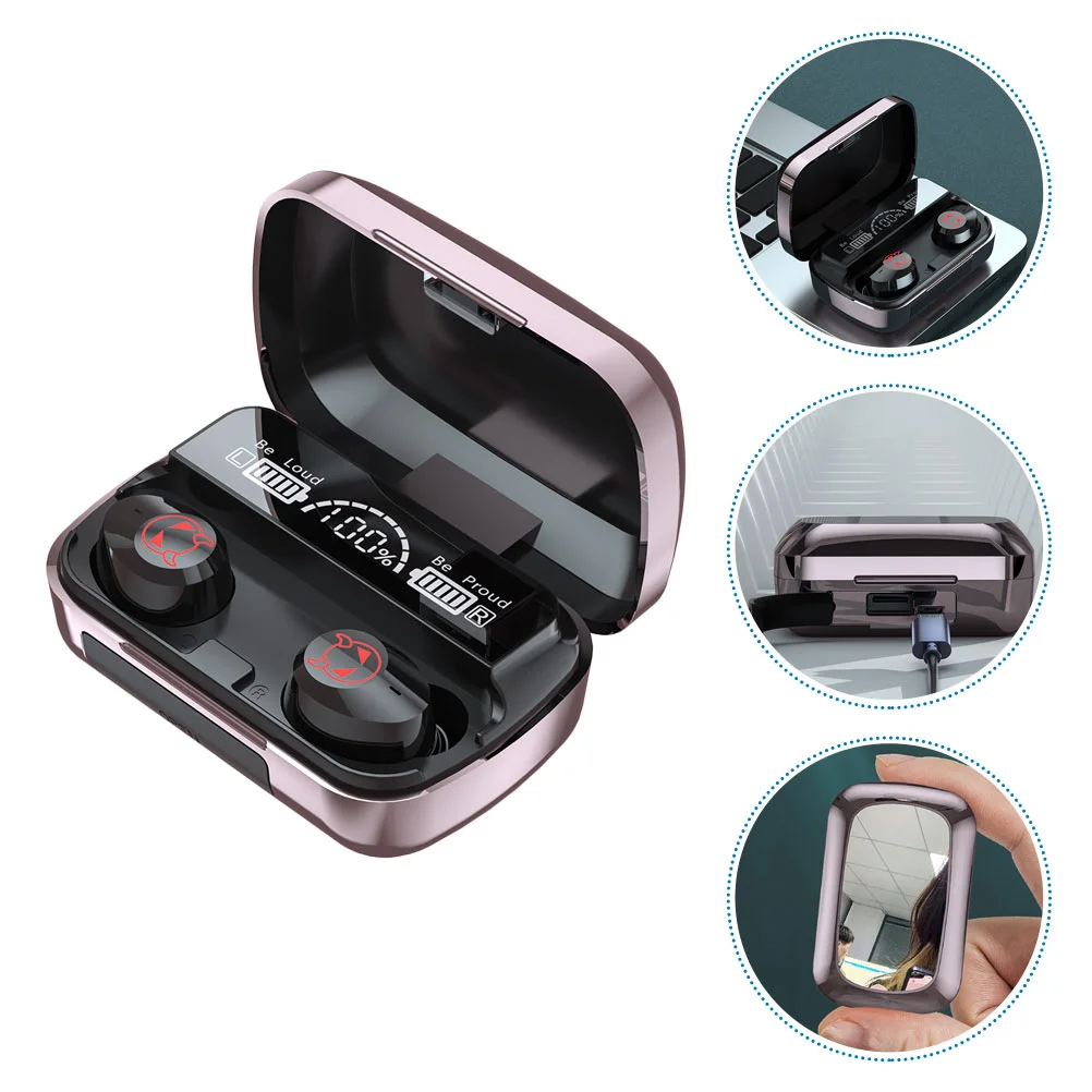 

1 Set Stereo Sports Earbuds Wireless Headphone 5.1 Earphones with Charging Box