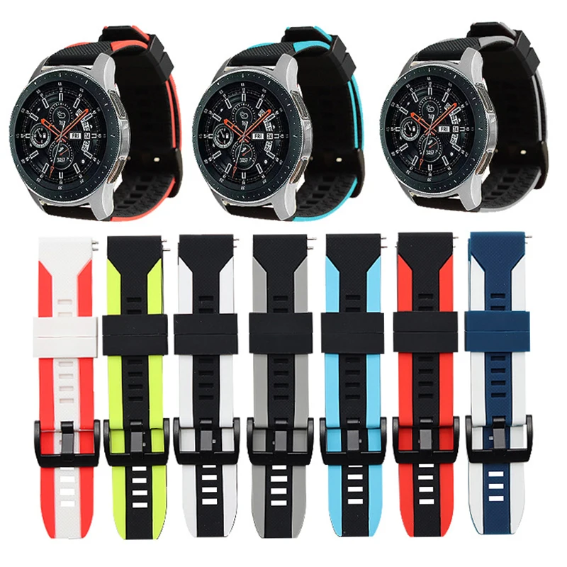 Ремешок спортивный для наручных часов нейлоновый браслет Amzfit Bip Samsung Galaxy 42/46 мм Gear