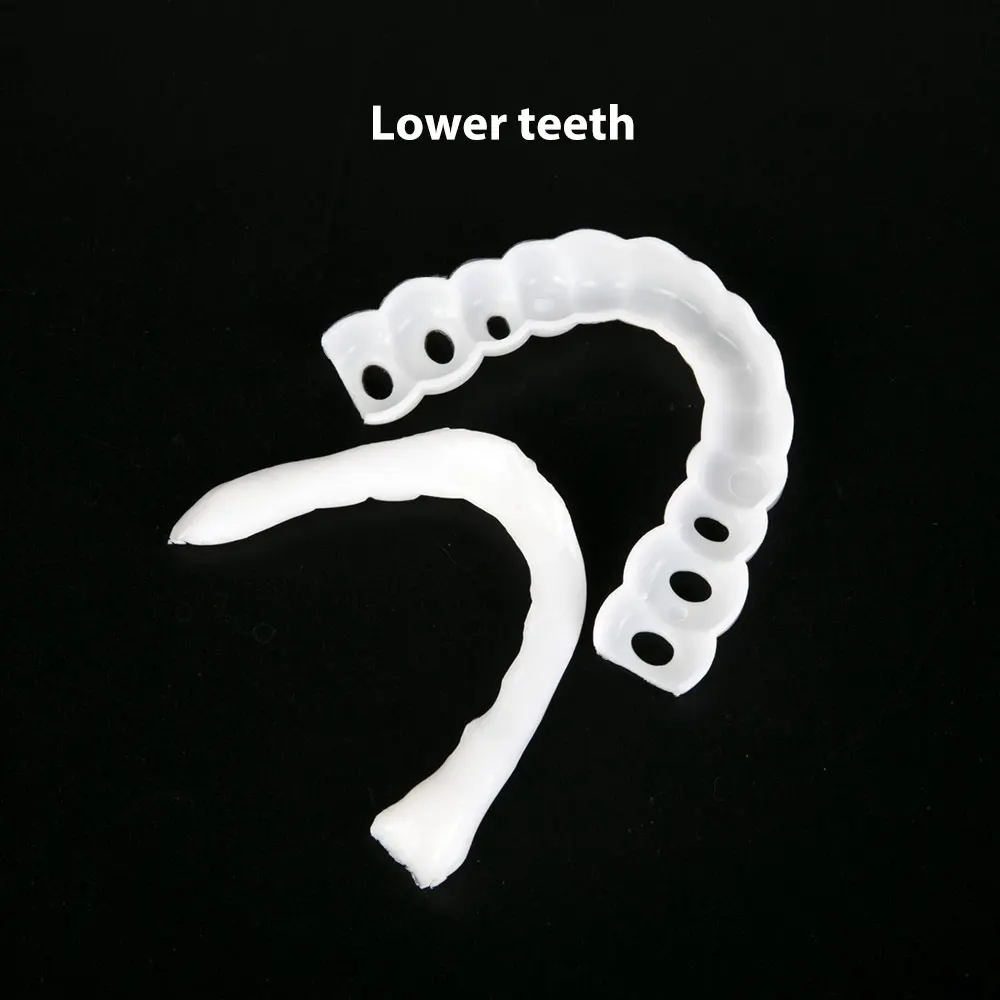 

Hot Perfect Smile Teeth Fake Tooth Cover False Teeth Veneers White Teeth Whitenin Teeth Snap CoverTeeth Cosmetic Denture Care