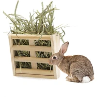 wooden hay rack feeding rack rodents accessories for chinchillas guinea pigs sunflower rats rabbits farms
