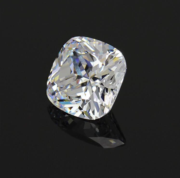 Тестовый положительный бренд Moissanite Diamond test positive 8*8 мм 2.4CT F Color VS1 отличная