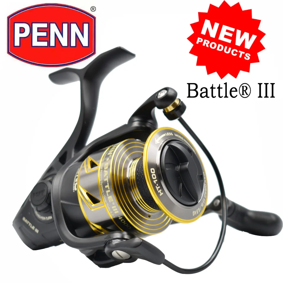 Новинка спиннинговая катушка PENN BATTLE 3 3000-8000 Рыболовная 5 + 1 BB с полностью