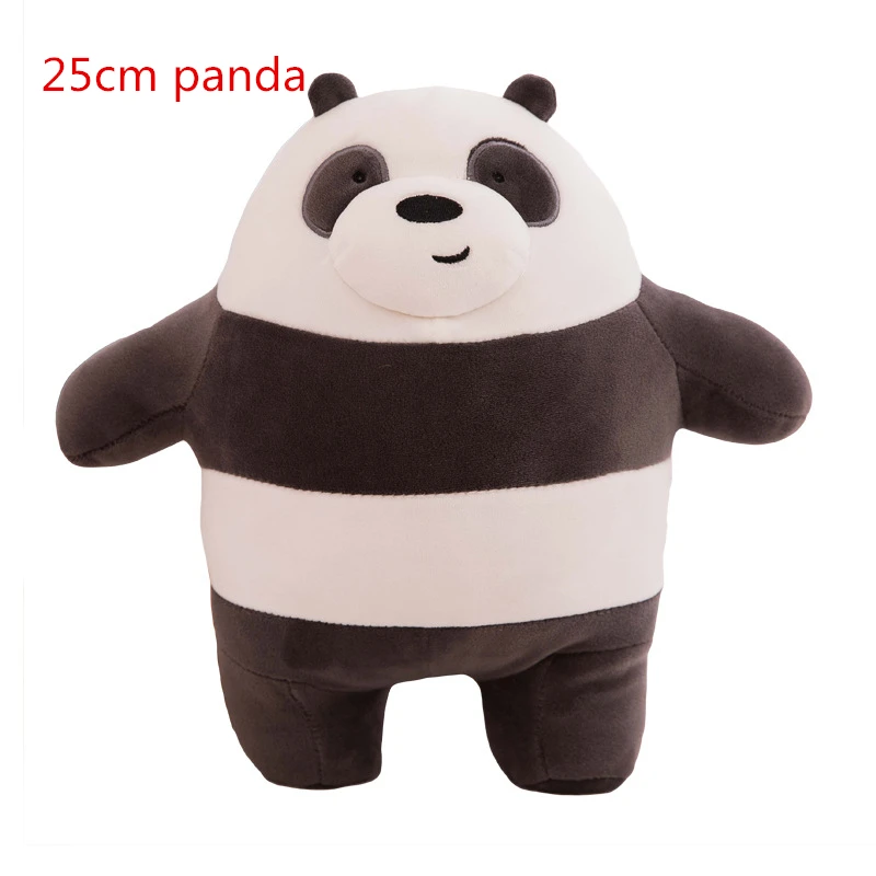 Panda 25cmC Каваи Мы Голые Медведи Плюшевые игрушки мультфильм медведь фаршированный гризли серый белый медведь панда кукла Дети любят подарок на день рождения - Цвет: Panda 25cmC