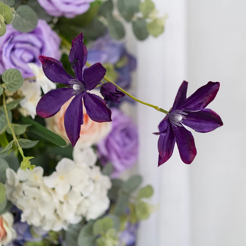 1 м искусственный ряд цветов свадебный фон Декор арка вечерние мероприятия