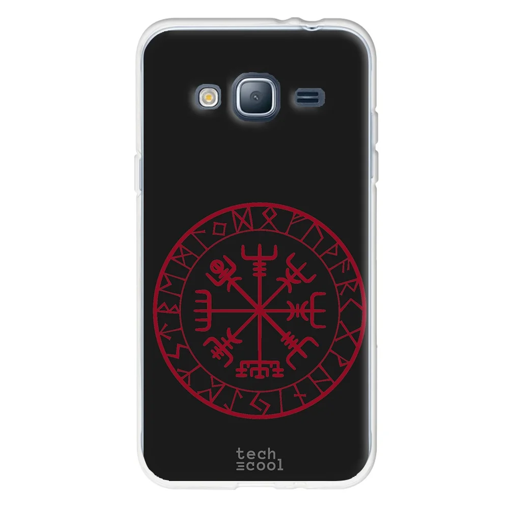 FunnyTech®Чехол для Samsung Galaxy J3 2016 l чехол с символом викингов мифологией нордика целта