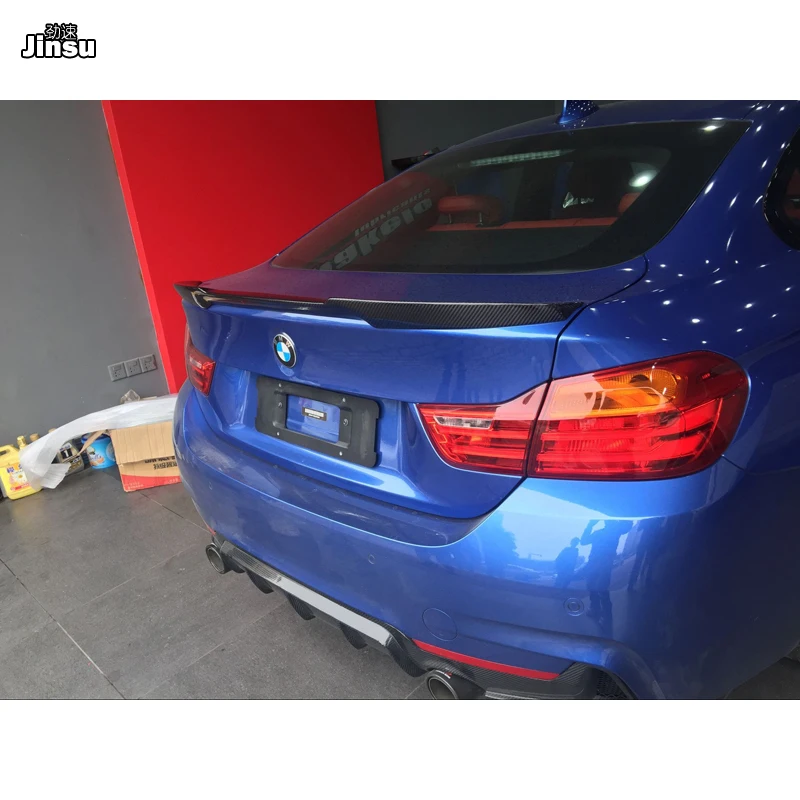 Спортивный стильный задний спойлер из углеродного волокна для bmw 4 серии Gran coupe 420i