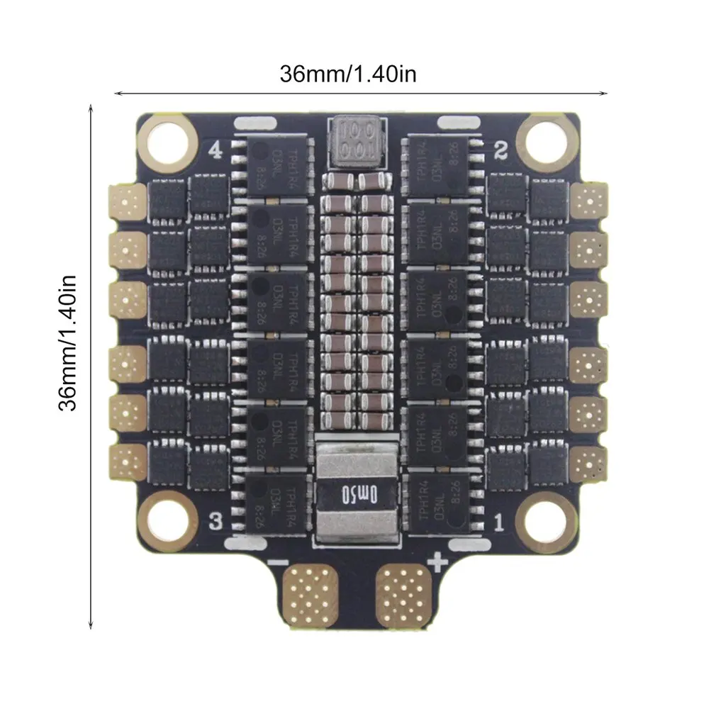 HAKRC ESC 4-в-1 50A с диагональю экрана 3-6S BLHeli_32 5V 3A BEC Dshot1200 мини Размеры ESC для DIY небольшой гоночный Дрон с видом от первого лица с отводом тепла
