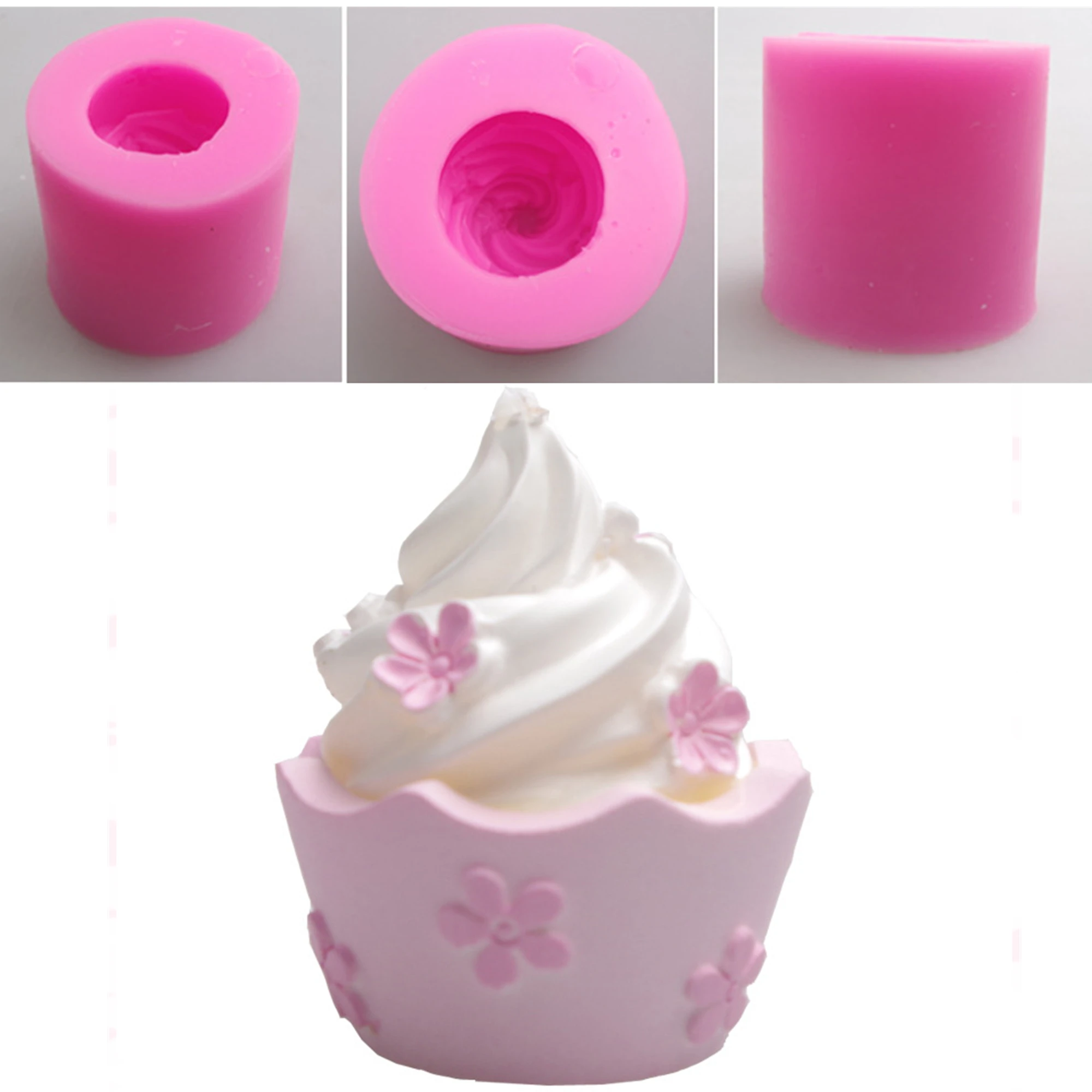 

Cake Silicone Mold Cupcake shape Chocolate Cake Mold Baking Ice Fondant Tools Cake wedding Decorating Tools M1104