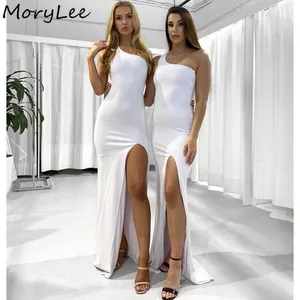 Bridesmaid Dresses One Shoulder Mermaid Side Slit Spandex Satin Bridesmaid Dresses Zipper Back Wedding Party Bridemaid Gowns Bridesmaid Dresses One Shoulder Mermaid Side Slit Spandex Satin Bridesmaid Dresses Zipper Back Wedding Party Bridemaid Gowns