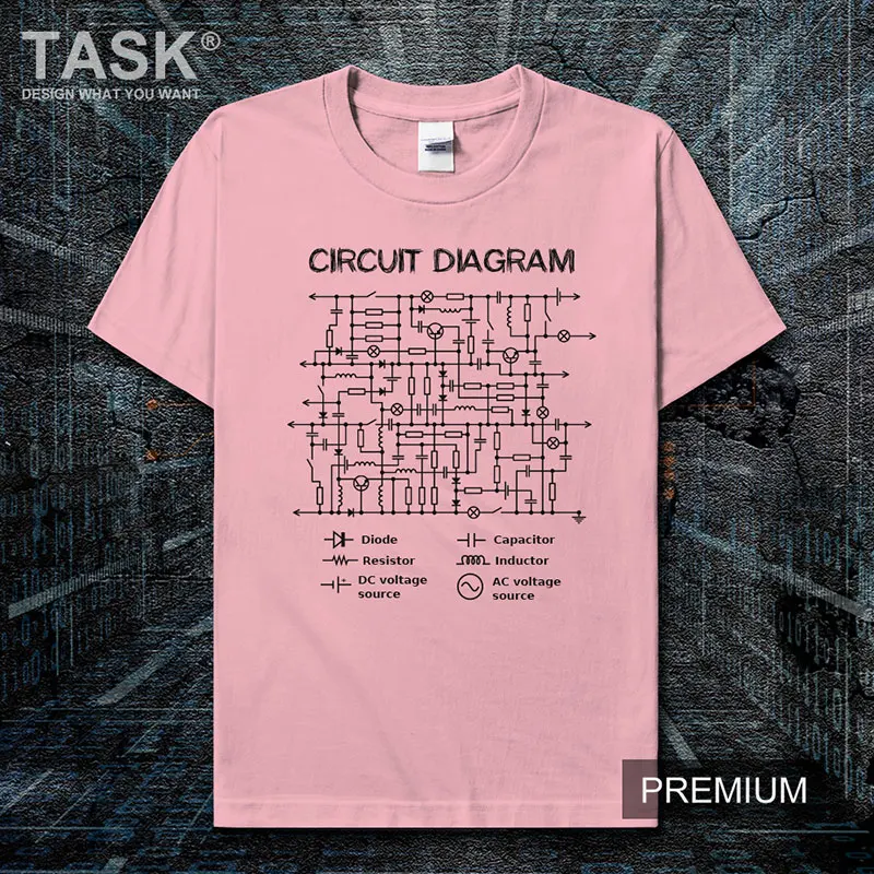 Physical and Electrical Engineering Circuit Diagram T-Shirt Summer Cotton Short Sleeve O-Neck Unisex T Shirt New S-3XL