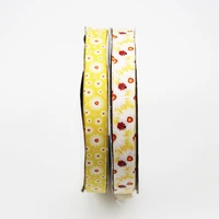 16mm 5%e2%80%9d8 new daisy printed grosgrain ribbon wedding party decoration diy crafts for making hair bows