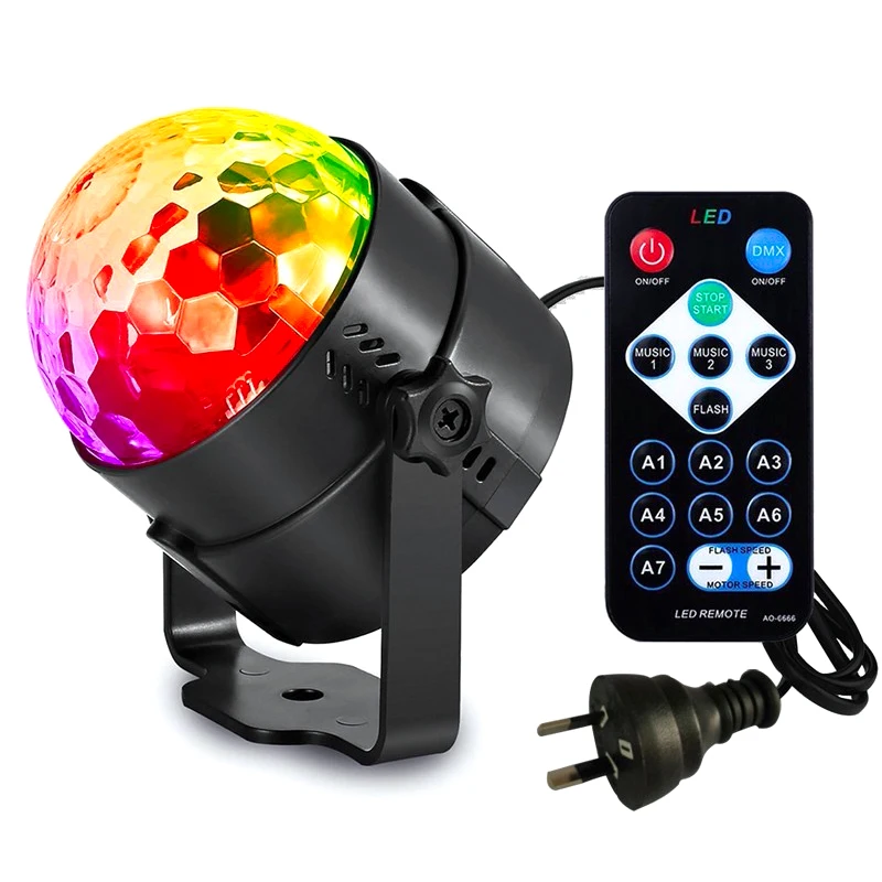 Светодиодный диско светильник сцсветильник свет DJ Хрустальный волшебный шар ИК