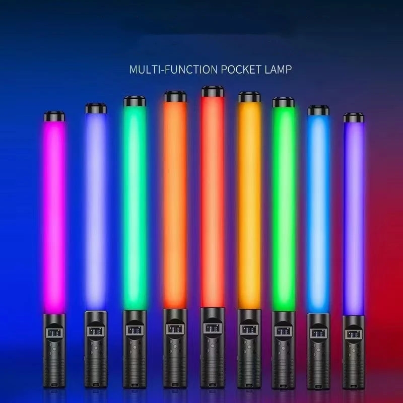 Photography Lighting Stick RGB Handheld LED Light Wand USB Rechargeable 3000-6000K Home Party RGB Fill Lights LED Flash enlarge
