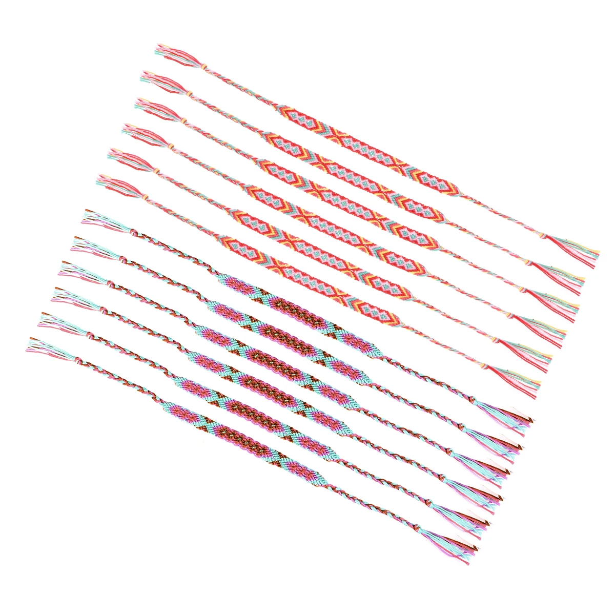 12 шт. в упаковке плетеные браслеты дружбы светящееся украшение с браслетом на