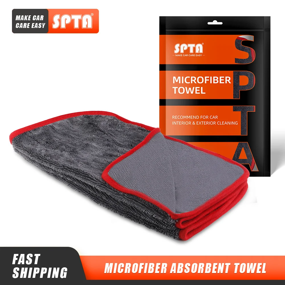 

Ткань для ухода за автомобилем SPTA GSM600 впитывающее полотенце из микрофибры полотенце для мойки авто