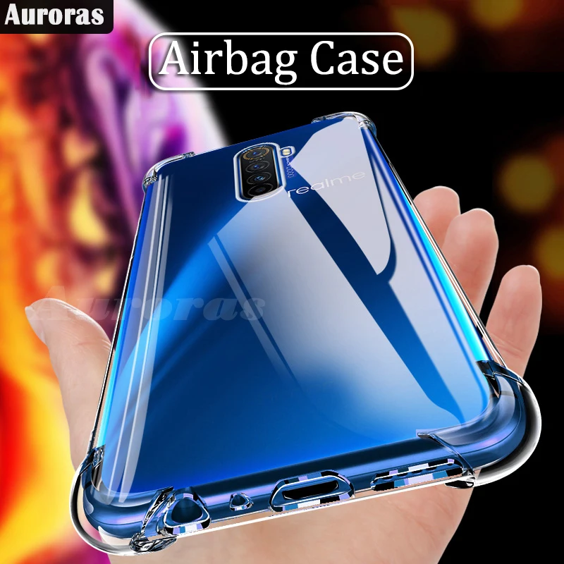 Чехол Auroras для Realme X2 Pro официальный оригинальный противоударный Прозрачный чехол