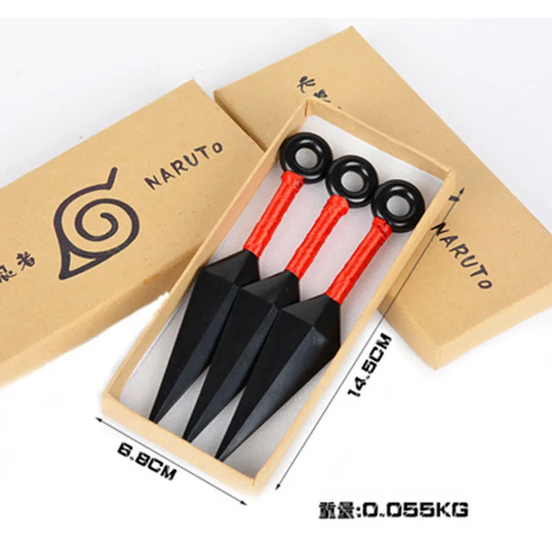 Аниме Наруто ниндзя кунай шурикен из ПВХ оружие реквизит ручной меч ножи для