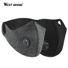 WEST BIKING PM2.5 Пылезащитная маска с активированным углем с фильтром, моющаяся Спортивная велосипедная маска для лица, велосипедная маска для лица для горного велосипеда