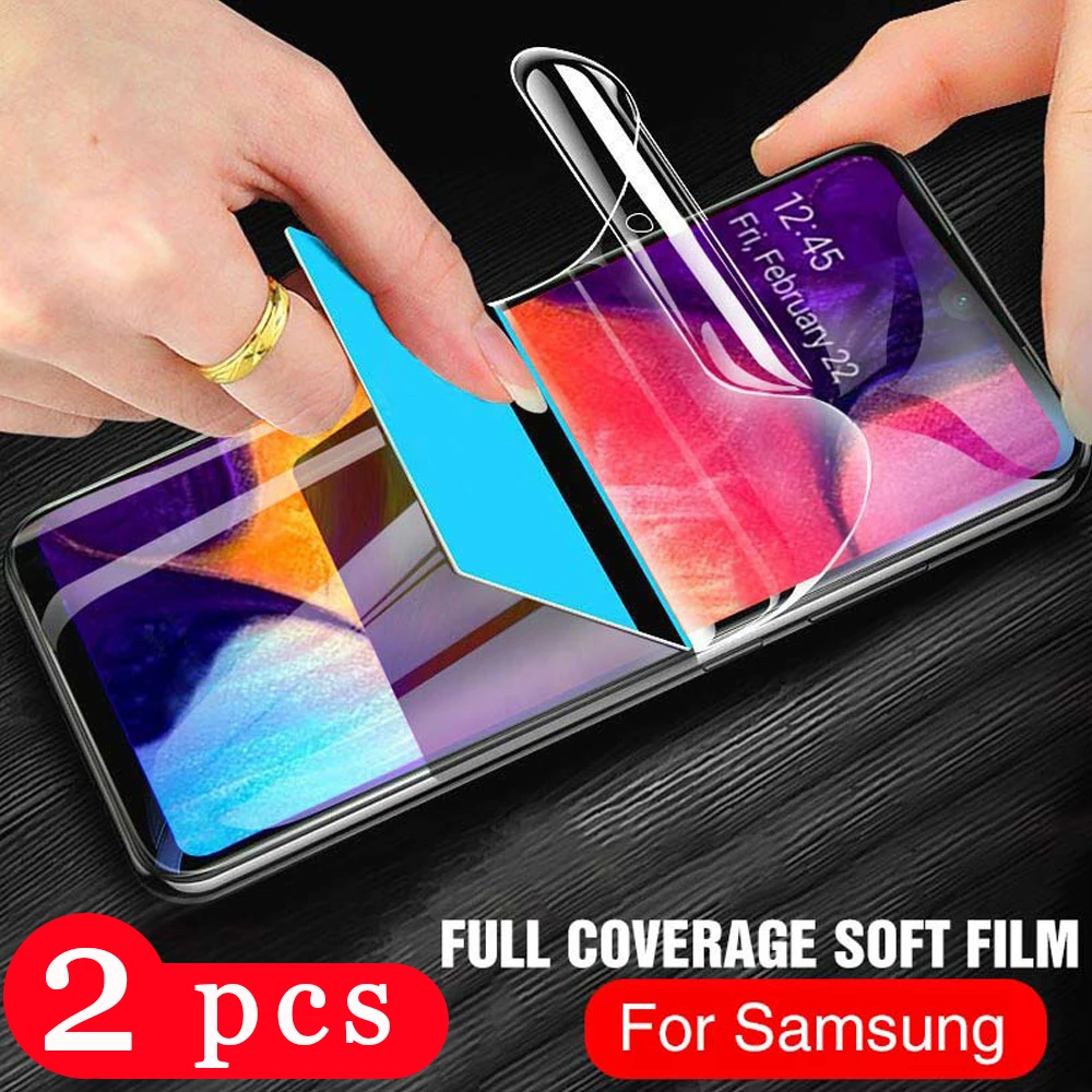 2 шт. Гидрогелевая Защитная пленка для samsung galaxy A90 A80 A70 A60 A50 A40 A30 A20 A10|Защитные