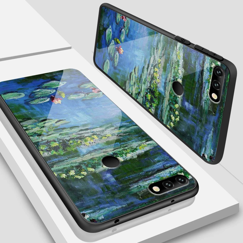 W216 Чехол для телефона для Huawei Honor 6X 7A 7C 9Lite 7X 8A 8X ТПУ закаленное Стекло крышка Y6 Y9 Y7 премьер-профессионал Magic2 модная сумочка - Цвет: W216