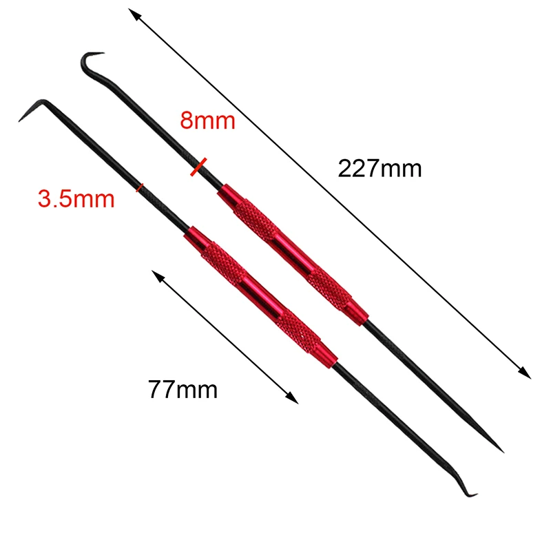 

2Pcs Steel Automobile Car Pick Hook Tools Set O Ring Oil Seal Gasket Puller