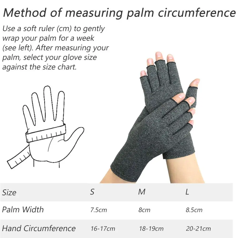 

Lightweight Arthritis Pressure Health Gloves High Elastic Breathable Rehabilitation Half Finger Gloves