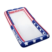 tinksky patriotic inflatable serving bar us flag buffet cooler for 4th of july bbq picnic pool party