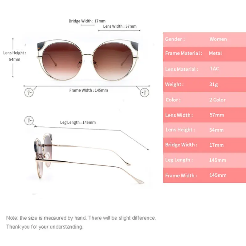Женские солнцезащитные очки с кошачьими ушками KANDRE поляризационные для вождения