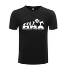 Футболка мужская с принтом MMA Muay Thai, тенниска для фитнеса, хлопковая майка с коротким рукавом и круглым вырезом, уличная одежда, большие размеры