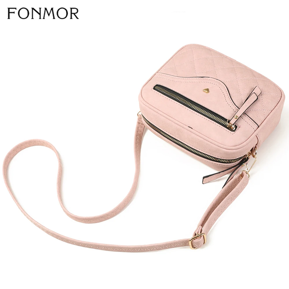 Fonmor/Женская клетчатая сумка-мессенджер из мягкой искусственной кожи женская